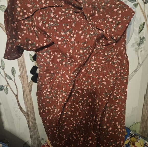 Dawn Dress in Rouge Rosette - Picture 5 of 6